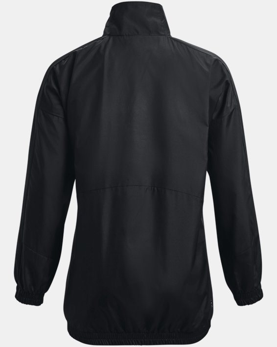 Women's UA RUSH™ Woven Oversized Jacket, Black, pdpMainDesktop image number 8